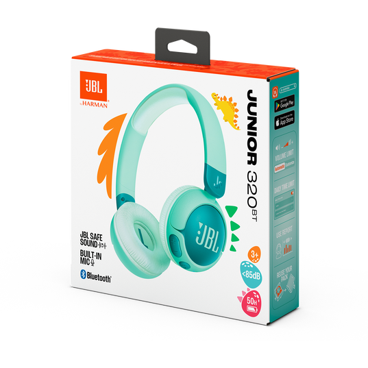 JBL Junior 320BT - Green - Wireless on-ear kids headphones - Detailshot 15